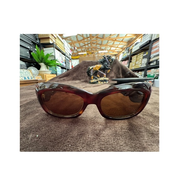 Versace Tortoise Rhinestone Sun Glasses EUC - Picture 3 of 7